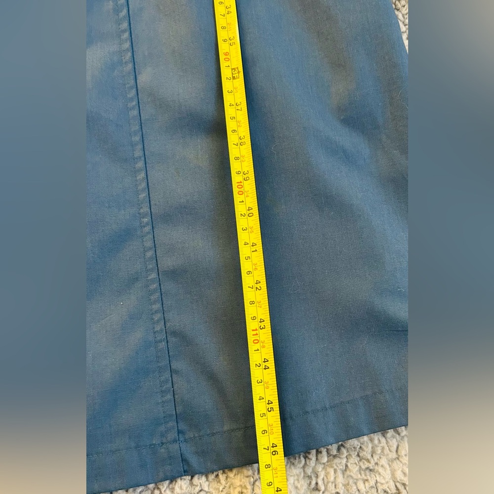 London Fog Vintage Blue Trench Rain Coat Womens Size 8 Regular - Picture 7 of 15